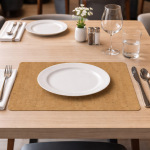 Σουπλά εύκαμπτα ECOLEATHER 2 όψεων cork μπεζ 30x42x0,15εκ. πάχος. Δυνατότητα εκτύπωσης - Image 2
